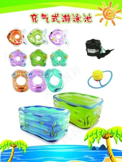 充气游泳池海报图片