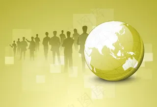 商务团队 科技背景图片