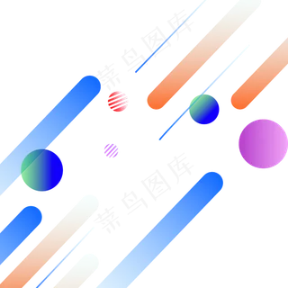 渐变漂浮电商线条电商,免抠元素