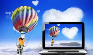 创意电脑海报图片