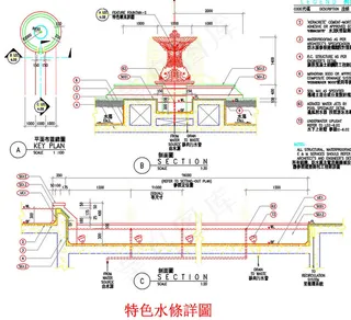 喷泉cad图稿详图