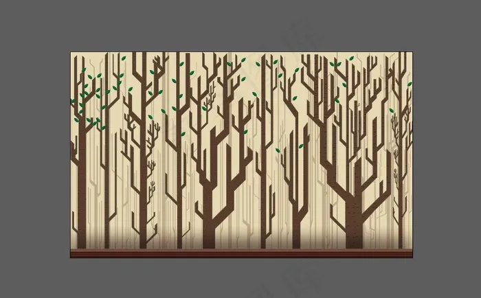 创意树林矢量背景图片eps,ai矢量模版下载