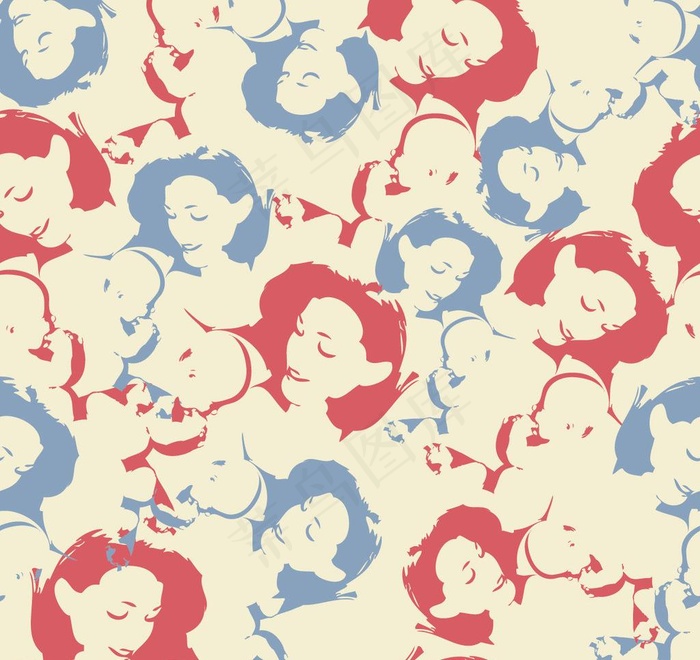 抽象妈妈和婴儿背景图片