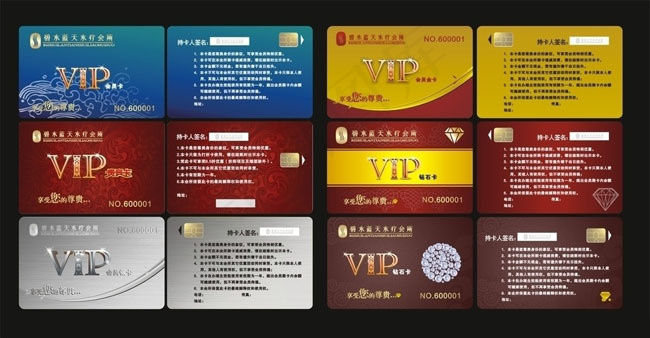 尊贵VIP会员卡设计矢量素材cdr矢量模版下载