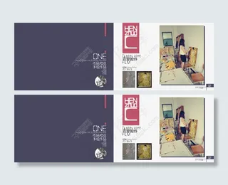 个性个人作品集设计AI高清素材