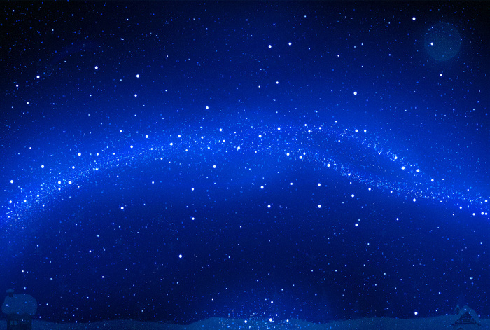 璀璨星空蓝色星空梦幻星空
