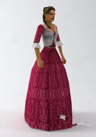 公主式的人物模型