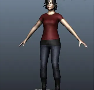 女性角色游戏装饰模型