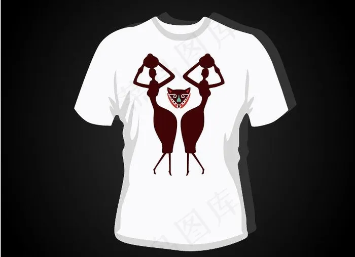 t恤图案图片ai矢量模版下载