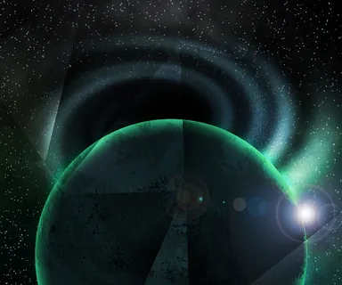 行星在黑洞时空背景 行星在黑洞时空背景