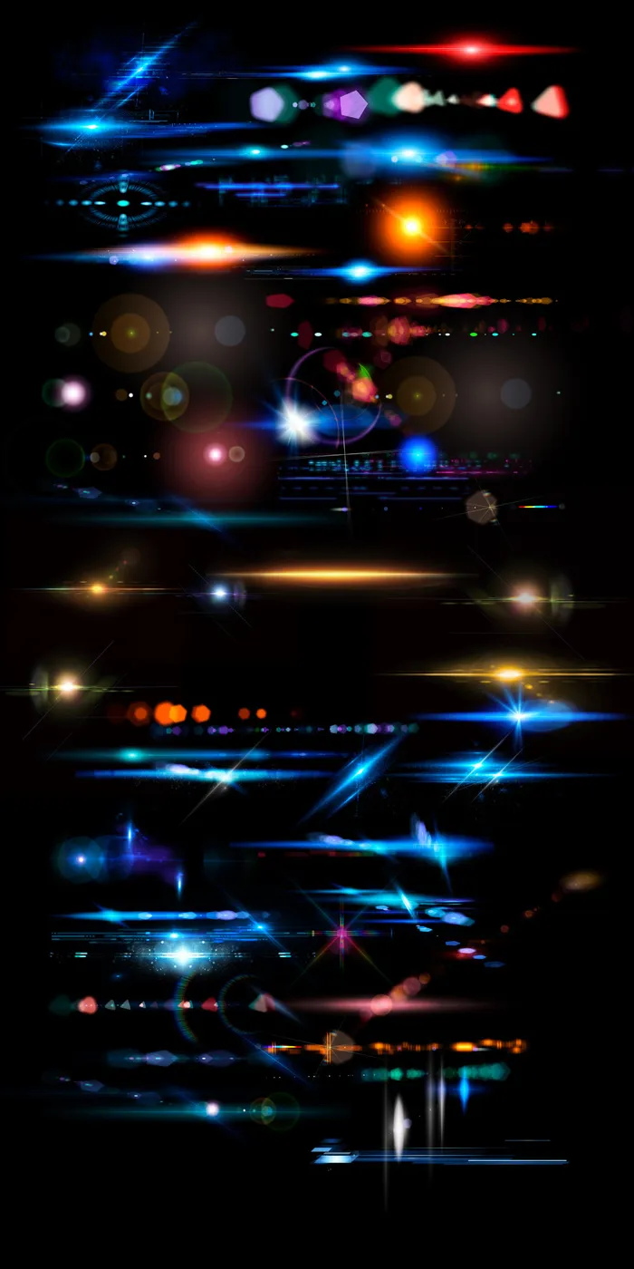 光线光斑光点PSD打包(5000X10000(DPI:72))psd模版下载