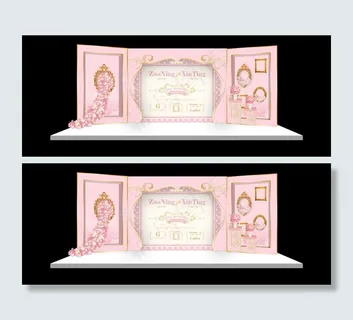 婚礼效果图粉色