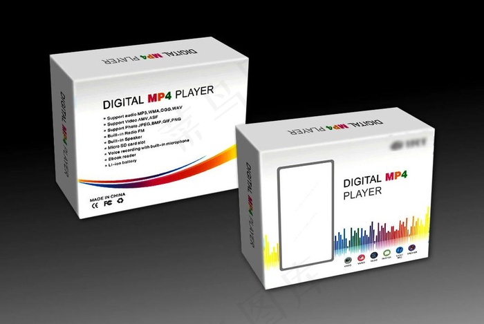 MP4 音乐 包装设计模版cdr矢量模版下载