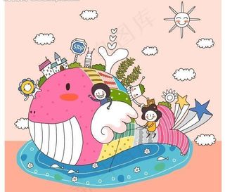 矢量儿童插画图片