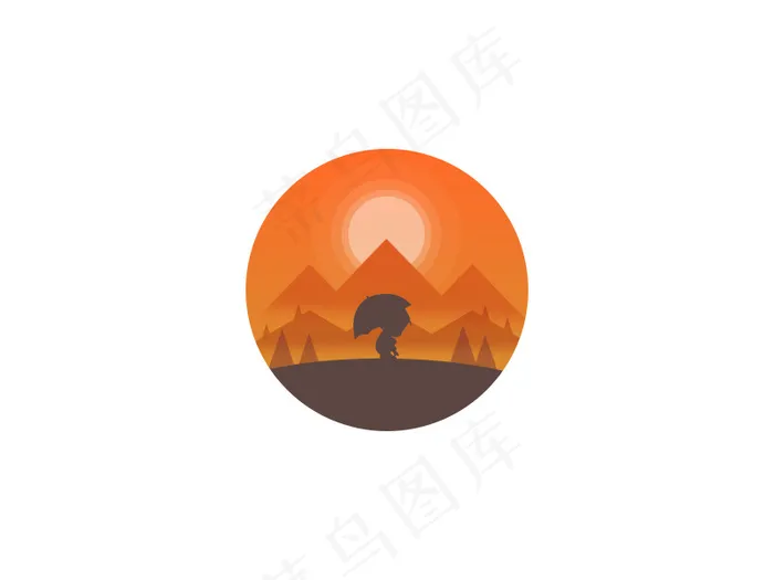 微光风景psd模版下载