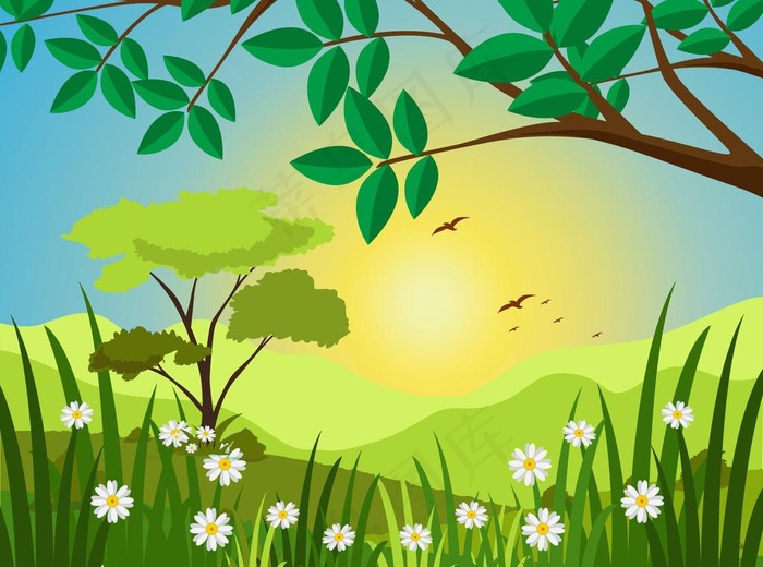 矢量风景图片