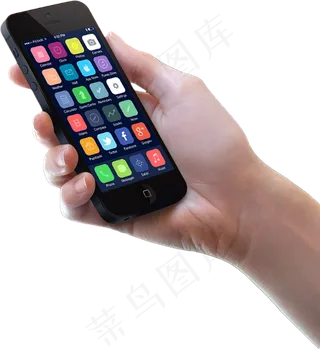 真人玩手机样机海报素材