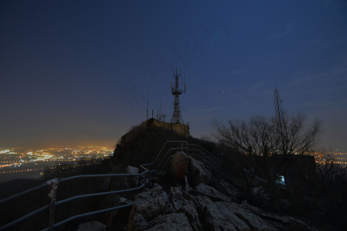 头陀岭夜色图片