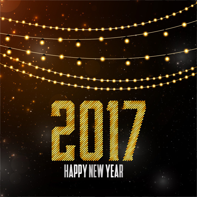新年金色文字背景