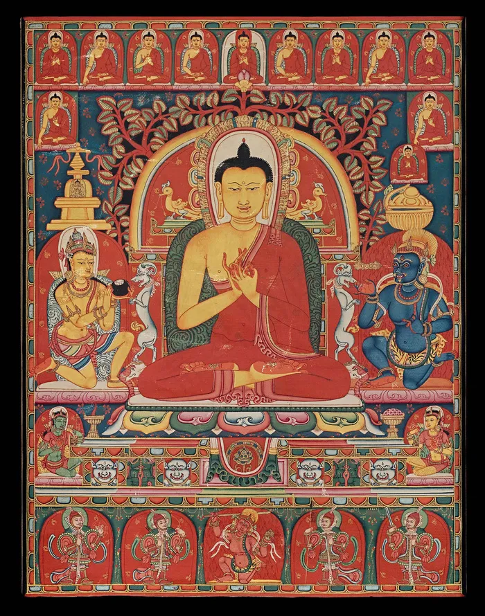 尼泊尔唐卡 佛祖图片