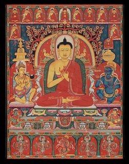 尼泊尔唐卡 佛祖图片