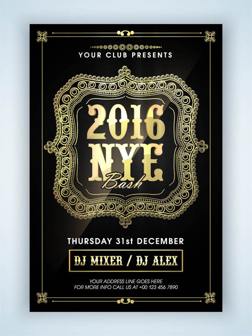 炫彩圣诞元素烟花矢量素材