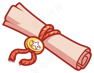 古老圣旨卷轴海报PNG素材