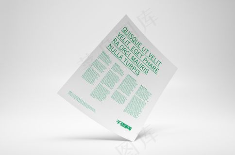 单张折页海报样机