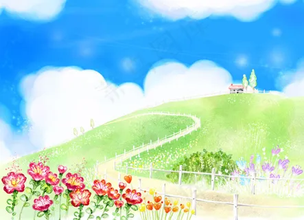 春天的田野 春天的田野