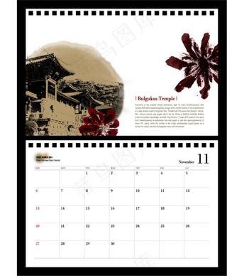 日历高清素材历史的印迹