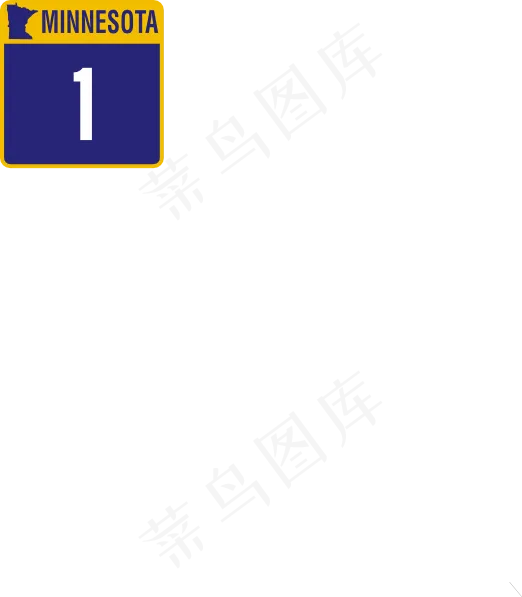 明尼苏达街道标志剪贴画