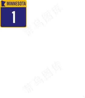明尼苏达街道标志剪贴画