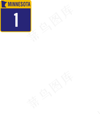 明尼苏达街道标志剪贴画