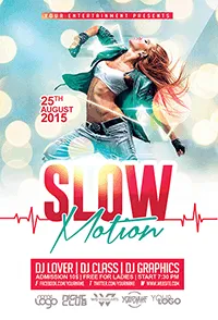 Slow Motion Flyer Template