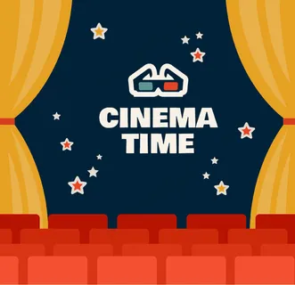 卡通电影时间插画矢量素材