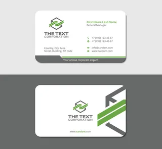 圆角样式企业名片