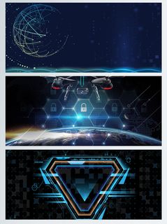 蓝色光科技背景素材