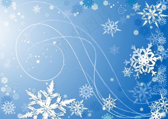 蓝色圣诞背景高清图片