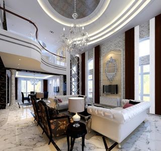 别墅客厅效果图