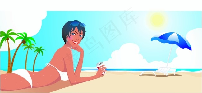 沙滩景色