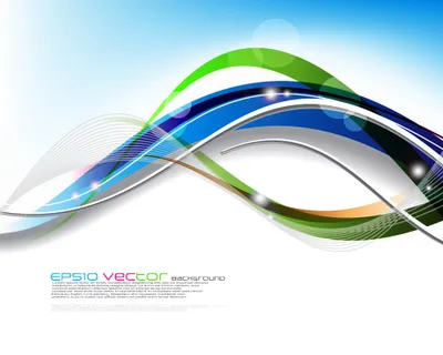 动感炫彩梦幻线条背景