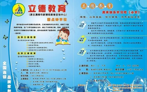 学校宣传单 学校宣传单