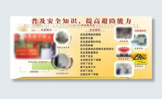 315安全地教育展板图片
