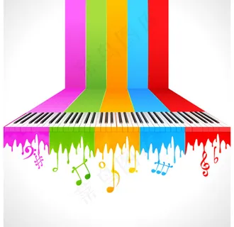 潮流音乐主题背景矢量素材