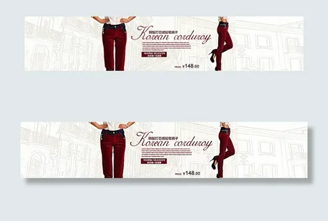 男装休闲裤海报素材图片