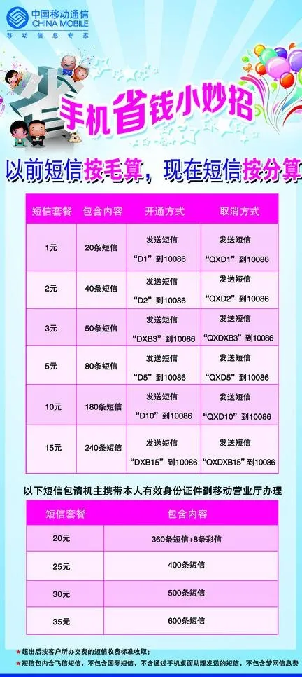 中国移动手机省钱小妙图片psd模版下载