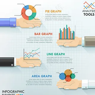 单手掌托信息图图片