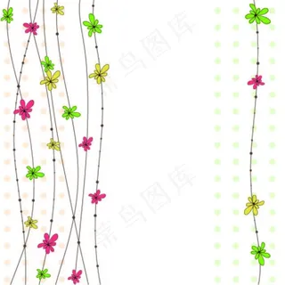 花朵藤蔓装饰图案