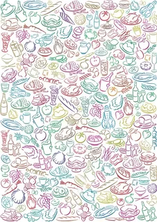 美食底纹 美食底纹