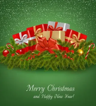 绿色圣诞节图片